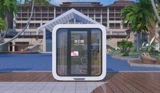 A2 Apple Cabin exterior design
