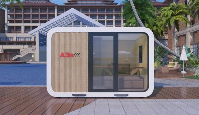 A3 Apple Cabin exterior design