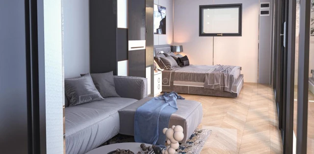 A6 Apple Cabin - design and interior view 10