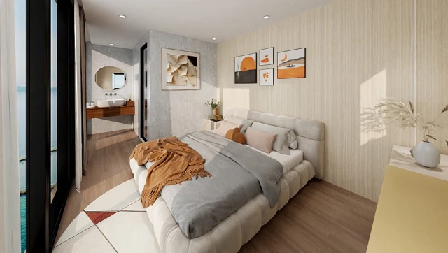 A6 Apple Cabin - design and interior view 12