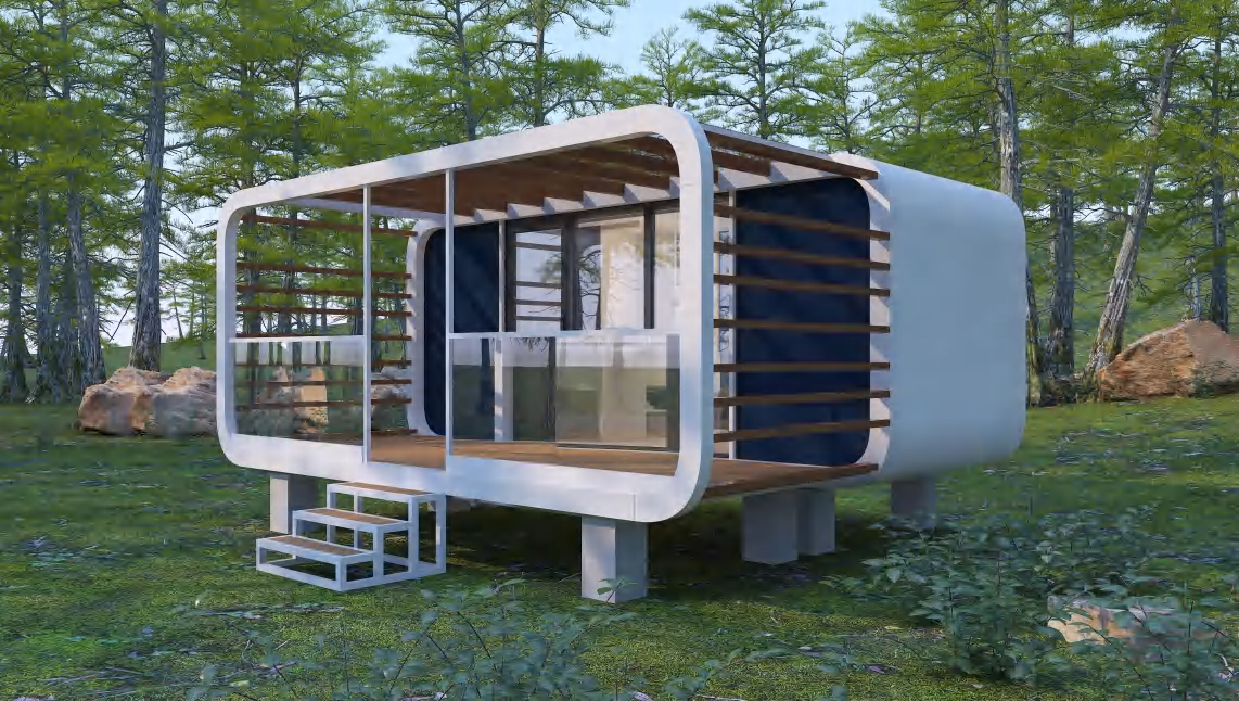 A6s Apple Cabin exterior design