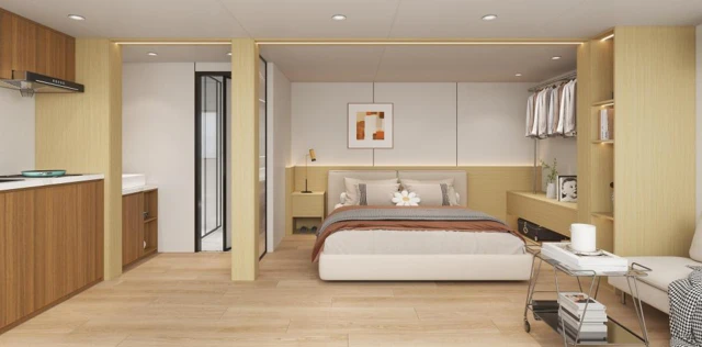 A6s Connected Apple Cabin - design and interior view 9
