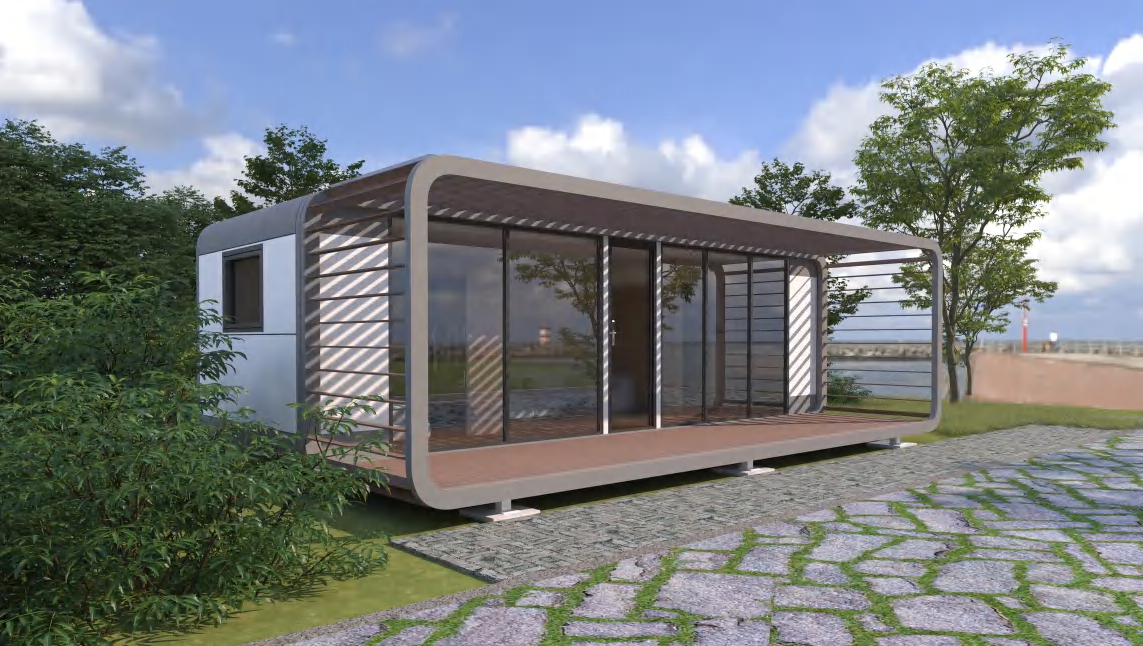 A9 Apple Cabin exterior design