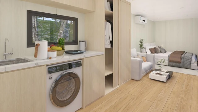 A9s Connected Apple Cabin - design and interior view 11
