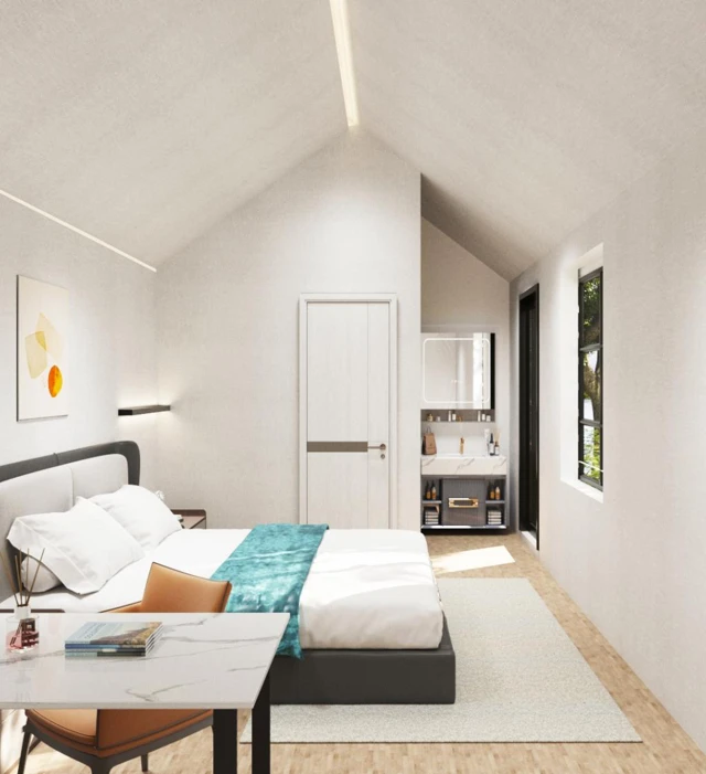 M5 Triangular House - design and interior view 12