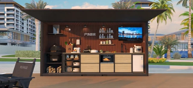 Outdoor Kitchen Module - design and interior view 10