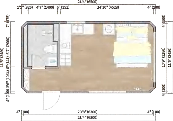 MG3-23 Modular House - design and interior view 3