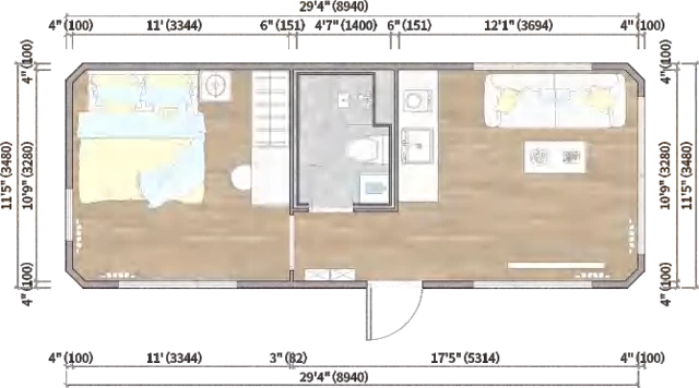 MG3-31A Modular House - design and interior view 5
