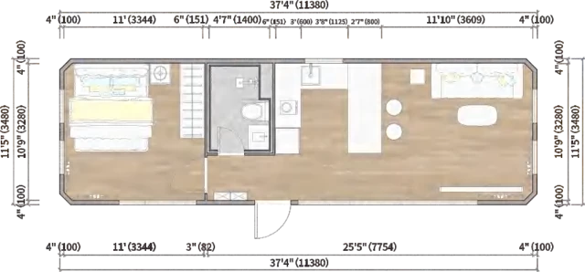 MG3-40B Modular House - design and interior view 3