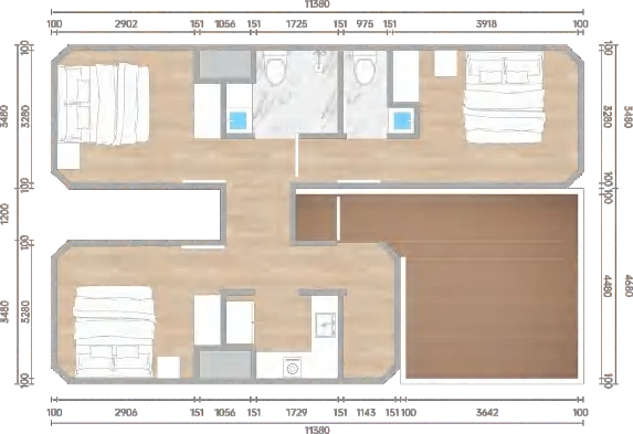 MH7-40 + MH7-23 Connected Home - design and interior view 4