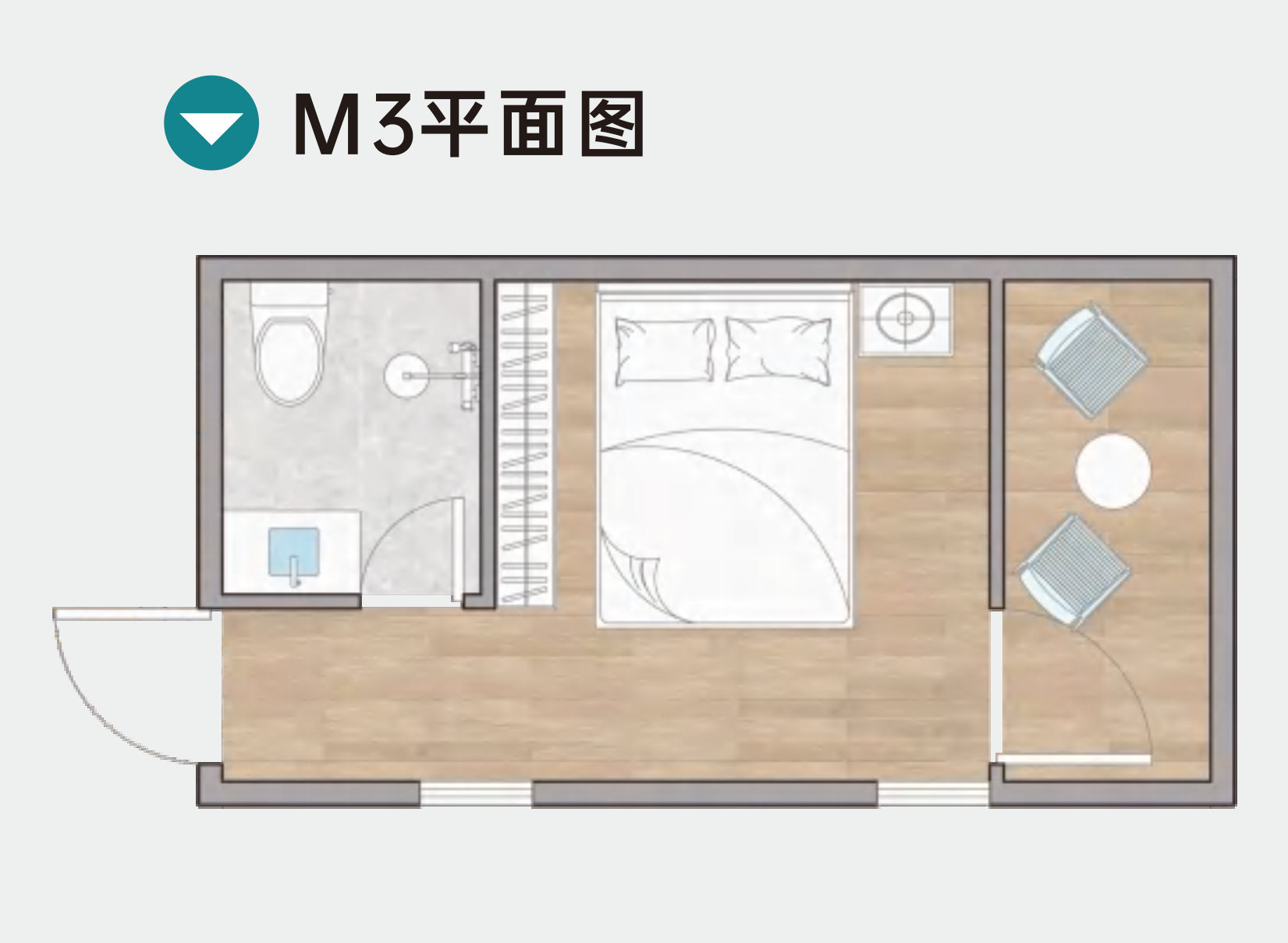 M3 dimensioned floor plan
