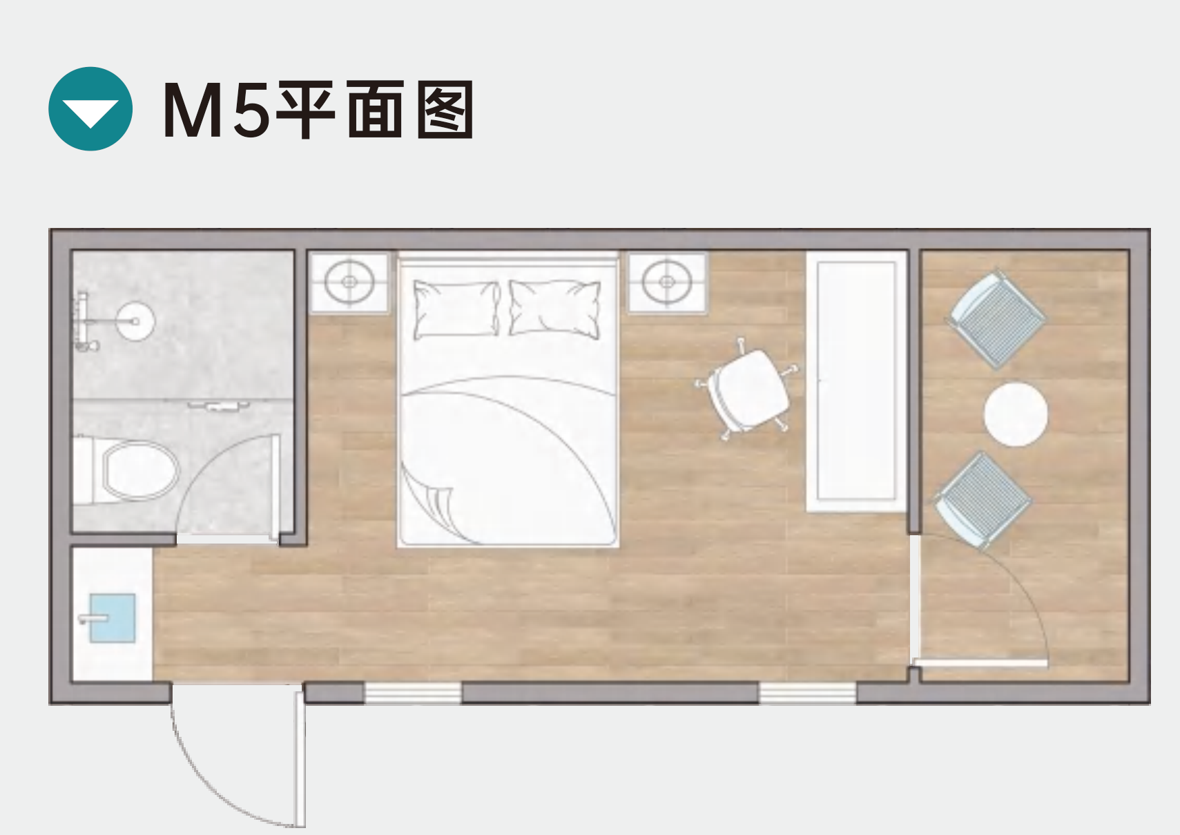 M5 dimensioned floor plan